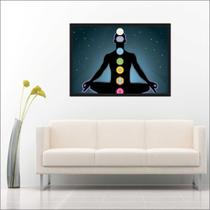 Quadro Decorativo Buda Budismo Chácras Meditação Religiosidade Decoração Com Moldura