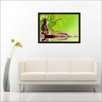 Quadro Decorativo Buda Budismo Religiosidade Decoração Com Moldura Quadro Decorativo Buda Budismo Religiosidade Decoração Com Moldura