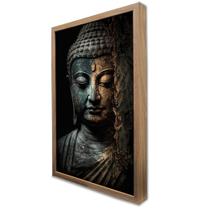 Quadro Decorativo Buda Meditando em Moldura Caixa Quadro Decorativo Buda Meditando em Moldura Caixa