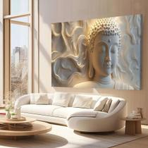 Quadro Decorativo Buda Moderno Sala Clean Tecido Canvas Quadro Decorativo Buda Moderno Sala Clean Tecido Canvas