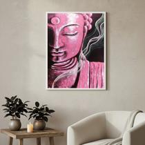Quadro Decorativo Buda Rosa - 70x50cm Quadro Decorativo Buda Rosa - 70x50cm