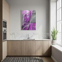Quadro Decorativo Buda Roxo - 70x50cm Quadro Decorativo Buda Roxo - 70x50cm