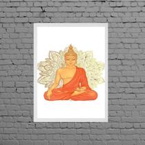 Quadro Decorativo Buda Sidarta 33x24cm Quadro Decorativo Buda Sidarta 33x24cm