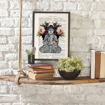 Quadro Decorativo Buda Zen 45x34cm Quadro Decorativo Buda Zen 45x34cm