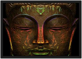 Quadro Decorativo Budismo Buda Chácras Com Moldura G03 Quadro Decorativo Budismo Buda Chácras Com Moldura G03