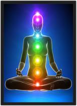 Quadro Decorativo Budismo Buda Chácras Com Moldura G12 Quadro Decorativo Budismo Buda Chácras Com Moldura G12