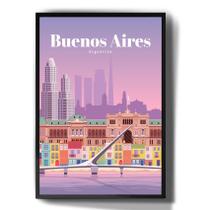 Quadro Decorativo Buenos Aires Argentina Cidade Arte