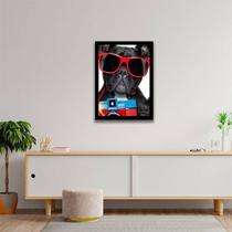 Quadro Decorativo Bulldog Francês Férias 45x34cm Quadro Decorativo Bulldog Francês Férias 45x34cm