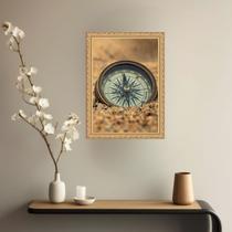 Quadro Decorativo Bússola 45x34cm - com vidro Quadro Decorativo Bússola 45x34cm - com vidro