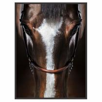 Quadro Decorativo c/ Moldura Animais Cavalo para Sala Quarto