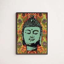 Quadro Decorativo Cabeça Buda 33x24cm