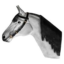 Quadro Decorativo Cabeça Busto Cavalo Parede Resina Branco