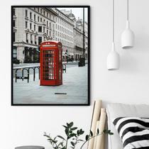 Quadro Decorativo Cabine Telefônica Londres - 70x50cm