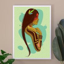 Quadro Decorativo Cabocla Jupira 45x34cm