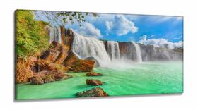 Quadro Decorativo Cachoeira Hd 130x60 em Tecido Canvas Quarto Sala Quadro Decorativo Cachoeira Hd 130x60 em Tecido Canvas Quarto Sala