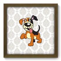 Quadro Decorativo - Cachorro - 33cm x 33cm - 084qdbm