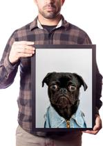 Quadro Decorativo Cachorro Pug Raça Quadro Decorativo Cachorro Pug Raça