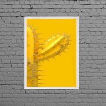 Quadro Decorativo Cacto Amarelo 45x34cm Quadro Decorativo Cacto Amarelo 45x34cm