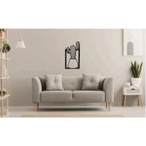 Quadro decorativo CACTO em MDF 30x18cm Quadro decorativo CACTO em MDF 30x18cm