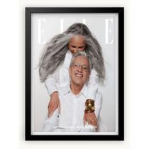 Quadro Decorativo Caetano Veloso e Maria Bethânia A3 42x30cm.