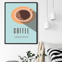 Quadro Decorativo Café Coffee - 70x50cm