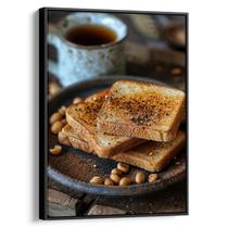 Quadro decorativo Café da Manhã com Torradas Douradas - Art Canvas Quadro decorativo Café da Manhã com Torradas Douradas - Art Canvas