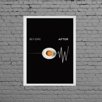 Quadro Decorativo Café Sinal Vital 24x18cm - com vidro