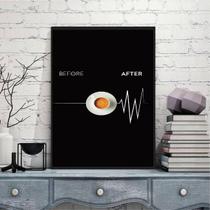 Quadro Decorativo Café Sinal Vital 24X18Cm Moldura Preta