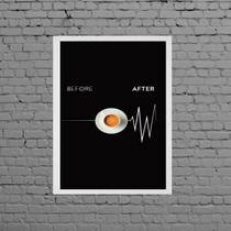 Quadro Decorativo Café Sinal Vital 33X24Cm - Com Vidro