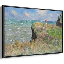 Quadro decorativo Caminhada pelo penhasco em Pourville - Claude Monet (1882) - Art Canvas