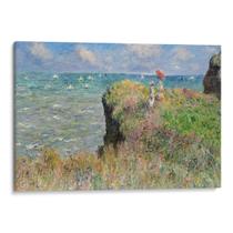 Quadro decorativo Caminhada pelo penhasco em Pourville - Claude Monet (1882) - Art Canvas