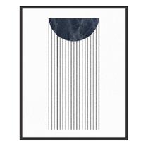 Quadro Decorativo Caminhos Lua Minguante Preto e Branco - Kapos