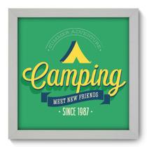 Quadro Decorativo - Camping - 22cm x 22cm - 009qdeb