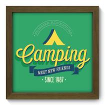 Quadro Decorativo - Camping - 22cm x 22cm - 009qdem