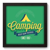 Quadro Decorativo - Camping - 22cm x 22cm - 009qdep