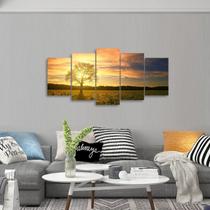 Quadro decorativo Campo Natureza Árvore Nascer do Sol Quadro decorativo Campo Natureza Árvore Nascer do Sol