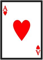 Quadro Decorativo Canastra Jogo de cartas Salas Baralho Decorações Com Moldura