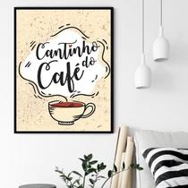 Quadro Decorativo Cantinho Café Bege - 70x50cm Quadro Decorativo Cantinho Café Bege - 70x50cm