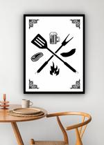 Quadro Decorativo Cantinho Churrasco - 70x50cm Quadro Decorativo Cantinho Churrasco - 70x50cm