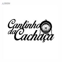 Quadro Decorativo Cantinho da Cachaça MDF Preto 40x20cm Quadro Decorativo Cantinho da Cachaça MDF Preto 40x20cm