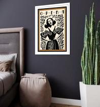 Quadro Decorativo Cantora De Ópera - 70x50cm