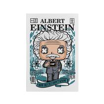 Quadro Decorativo Canvas Albert Einstein Chibi Físico