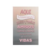 Quadro Decorativo Canvas Amigos Familia Momentos Céu Rosa