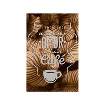 Quadro Decorativo Canvas Amor E Mais café Costela Adão Gold