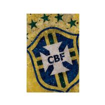 Quadro Decorativo Canvas Brasão Companhia Brasileira Futebol