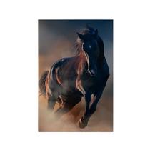 Quadro Decorativo Canvas Cavalo Marrom Galope Animal 70x50cm