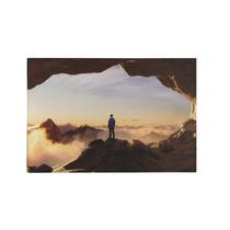 Quadro Decorativo Canvas Caverna Rochas Montanhas Céu Homem Quadro Decorativo Canvas Caverna Rochas Montanhas Céu Homem