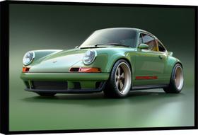 Quadro Decorativo Canvas Com Moldura Filete Carros Porsche Retrô Carro Quadro Decorativo Canvas Com Moldura Filete Carros Porsche Retrô Carro