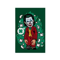 Quadro Decorativo Canvas Coringa Joaquin Phoenix Verde