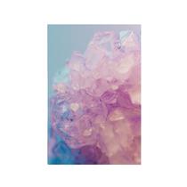 Quadro Decorativo Canvas Cristal Roxo Azul Degradê Sala